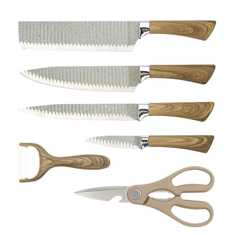 ODOROKU 6 Pieces Professional Kitchen Knives Set With Giftbox Stainless Steel Forged Kitchen Knife Set Sharp Chef Knife Set For Chef Cooking Paring Cutting Slicing - ODOROKU