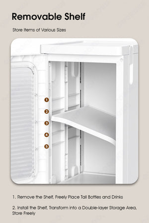 ODOROKU Foldable & Stackable Slim Storage Premium Cabinet with Wheels Adjustable Shelving Divider Plastic Storage Drawers Kitchen Organizer Shelf Rack Plastic Foldable Storage Box for Collapsible Room Clothes Organizers and Storage Wheeled Storage Rack - ODOROKU