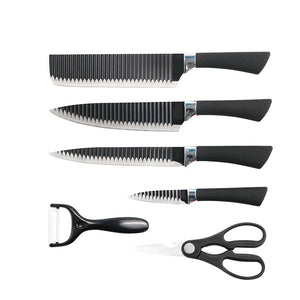 ODOROKU 6 Pieces Professional Kitchen Knives Set With Giftbox Stainless Steel Forged Kitchen Knife Set Sharp Chef Knife Set For Chef Cooking Paring Cutting Slicing - ODOROKU