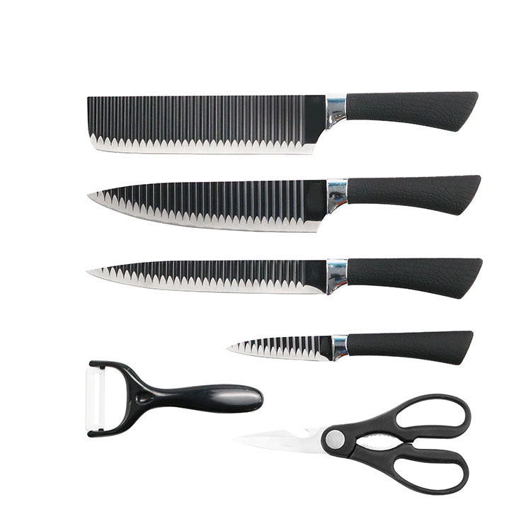 ODOROKU 6 Pieces Professional Kitchen Knives Set With Giftbox Stainless Steel Forged Kitchen Knife Set Sharp Chef Knife Set For Chef Cooking Paring Cutting Slicing - ODOROKU