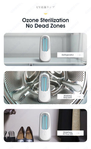 ODOROKU UV Light Sanitizer & Ultraviolet Sterilizer Lamp Portable UV Cleaner for Home, Travel, Room - ODOROKU