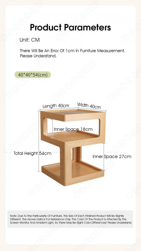 ODOROKU 520 Solid Wood Bedside Table with Night Light LED Minimalist Rubber Wood Table with Tempered Glass Modern Nightstand Rattan Side End Table with Storage Side Table End Table for Bedroom Living Room Wood White - ODOROKU