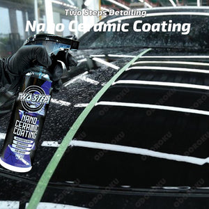 ODOROKU x Two Steps Detailing Nano Ceramic Coating 500ml / 5 Litre Eco Refill SiO2 Infused Ultra Hydrophobic Coating Polishing Paint Showroom Shine Rapid Ceramic Paint Sealant Spray - ODOROKU