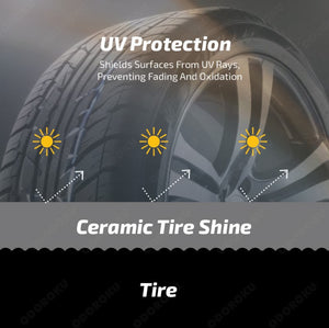 ODOROKU x Two Steps Detailing Ceramic Tire Shine 500ml / 5 Litre Eco Refill Water Based Deep Wet Look Long Lasting Shine Hydrophobic UV Protection Tyre Shine Spray Tire Brightener Dressing - ODOROKU