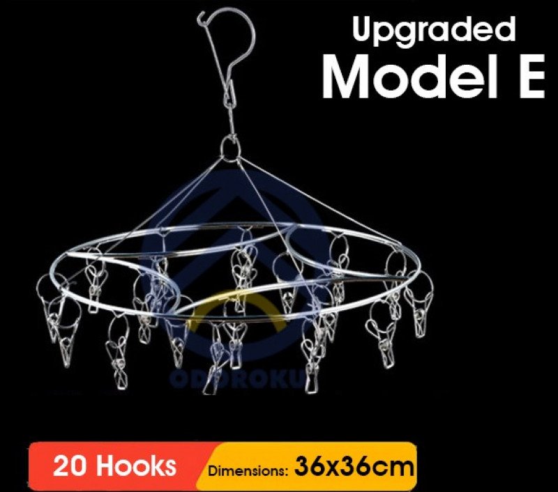 ODOROKU Stainless Steel Laundry Drying Rack Clothes Hanger for Drying Socks,Drying Towels, Diapers, Bras, Baby Clothes,Underwear, Socks Gloves - ODOROKU
