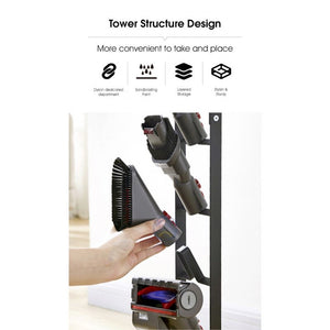 ODOROKU Vacuum Stand for Dyson V11 V10 V8 V7 V6 Vacuum Accessories Stable Metal Organizer Stand Holder, Dyson Handheld - ODOROKU