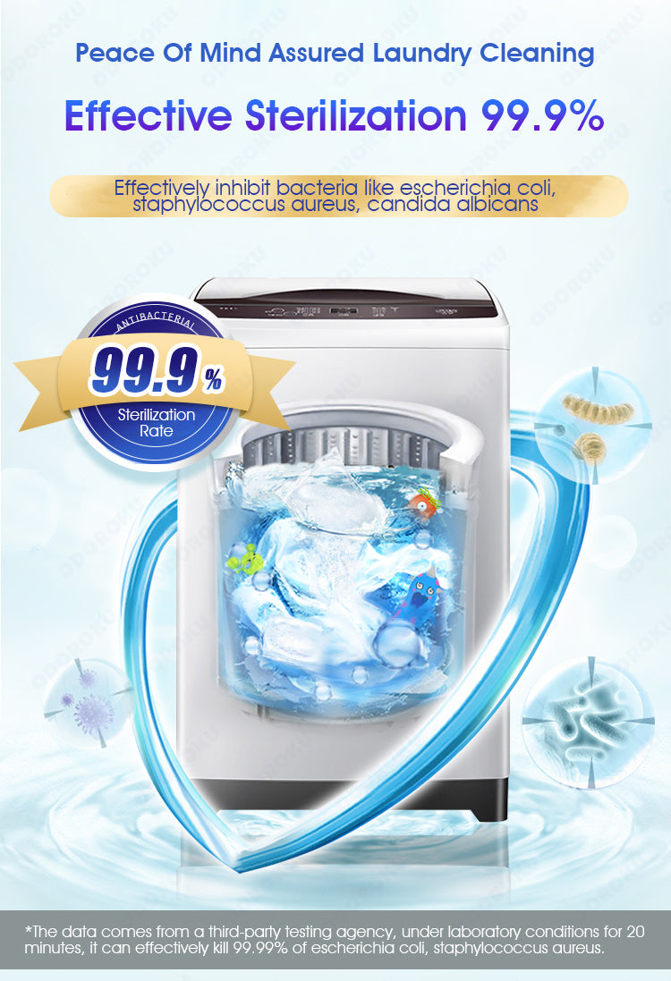 ODOROKU Washing Machine Cleaning Capsule 30g x 4 Washing Machine Cleaner Antibacterial Rate 99% Active Oxygen Decontamination, Reduce Musty Smell Clean Laundry - ODOROKU