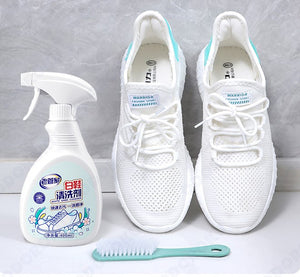 ODOROKU White Shoes Cleaner Foam Sneaker Whitener 400ml Removes Stain Whiten Shoes Sport Shoe Whitener Sneaker Cleaner Waterproof Shoe Spray Removes Yellow Stain - ODOROKU