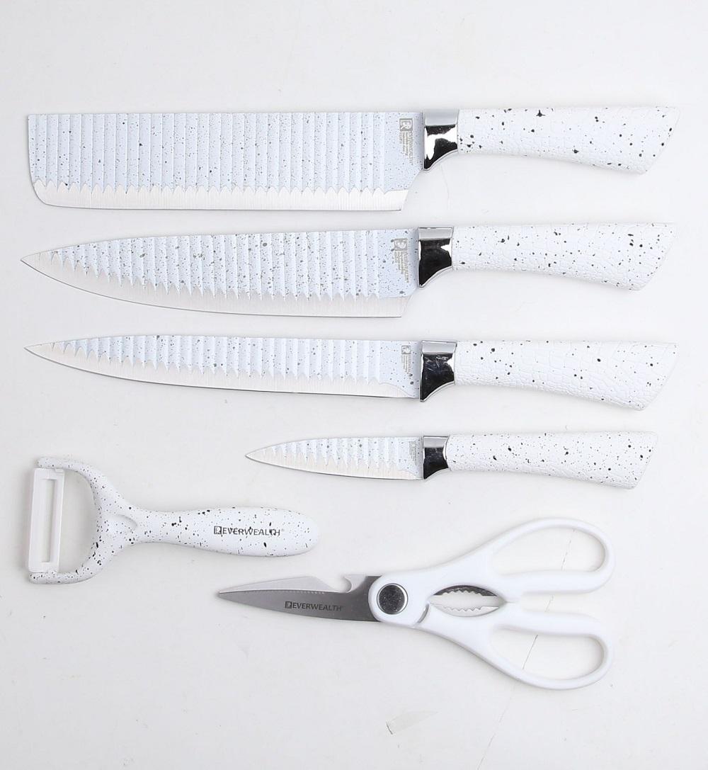 ODOROKU 6 Pieces Professional Kitchen Knives Set With Giftbox Stainless Steel Forged Kitchen Knife Set Sharp Chef Knife Set For Chef Cooking Paring Cutting Slicing - ODOROKU