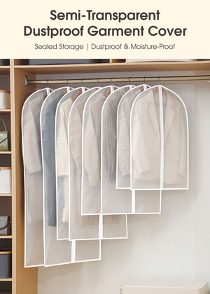 ODOROKU Hanging Transparent Clothes Dust Cover Garment Bag Clothes Organizer Garment Cover Bag Suit Overcoat Dustproof Plastic Cover For Cloth Storage Protector Garment - ODOROKU