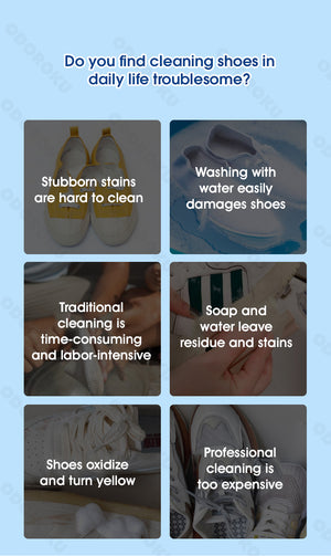 ODOROKU Japan Original White Shoes Cleaner 330ml Wash-Free Shoes Whitener Sneaker Cleaner Waterproof Shoe Spray - ODOROKU