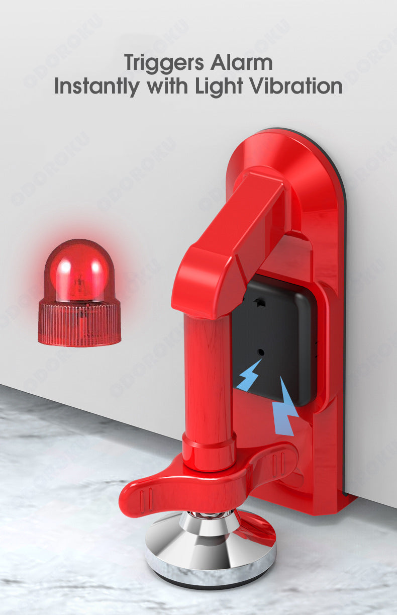 ODOROKU Portable Travel Door Lock Door Stopper Alarm Travel Anti Theft Door Blocker Portable Locks Self-Defense Door Stop Alarm Door Closer Jammer-Lock Security Device Home Security - ODOROKU