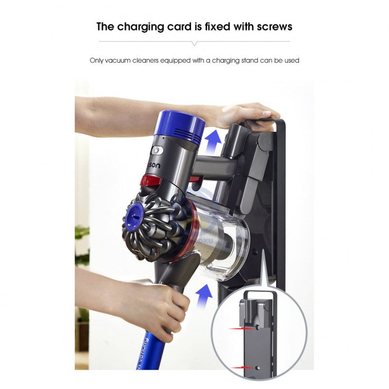 ODOROKU Vacuum Stand for Dyson V11 V10 V8 V7 V6 Vacuum Accessories Stable Metal Organizer Stand Holder, Dyson Handheld - ODOROKU