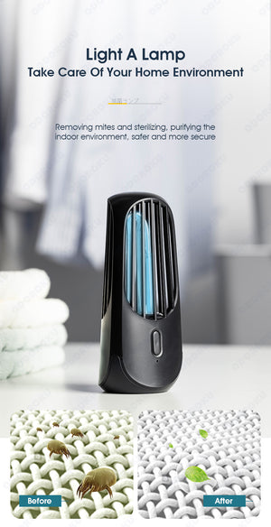 ODOROKU UV Light Sanitizer & Ultraviolet Sterilizer Lamp Portable UV Cleaner for Home, Travel, Room - ODOROKU