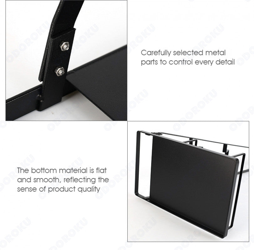 ODOROKU Universal Vacuum Stand with 6 Holder for Dyson Dreame Dibea Roborock Vacuum Cleaner Rack Vacuum Accessories Stable Metal Organizer Stand Holder - ODOROKU