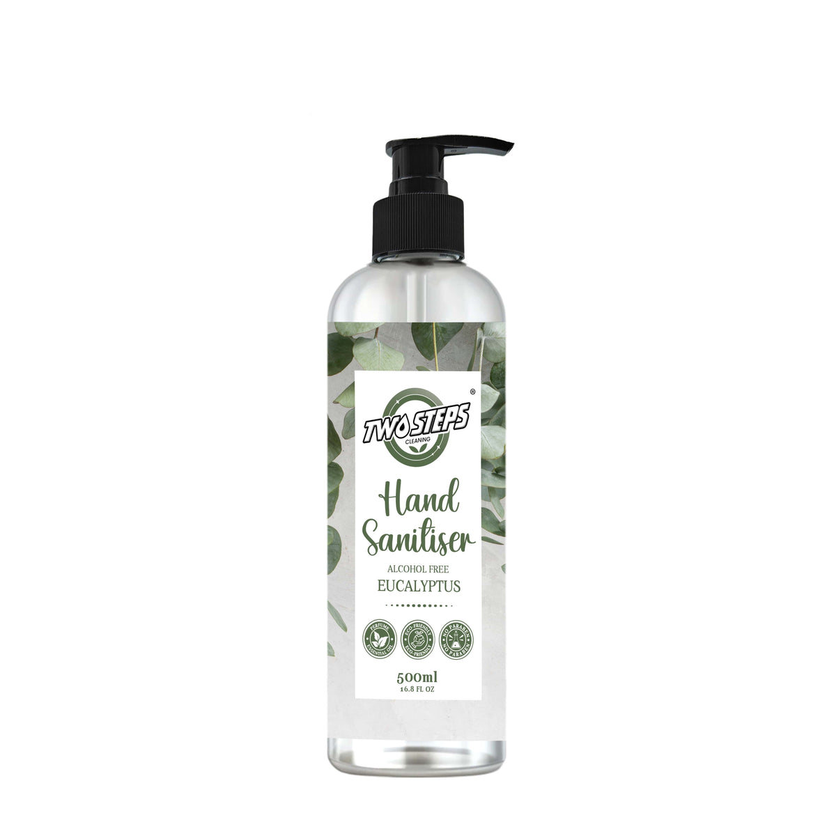 ODOROKU x Two Steps Cleaning Hand Sanitizer Alcohol Free 500ml / 5 Litre - Eucalyptus Kills 99% Bacteria Moisturizing Safe for Sensitive Hands