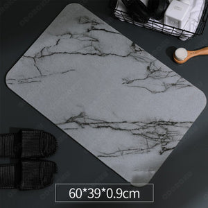 ODOROKU Anti Slip Diatomite Hard Mat Adsorbent & Quick Dry Diatomaceous Earth Bath Mat Hard Mat Toilet Mat Bathroom Mat Floor Mat Kitchen Mat - ODOROKU