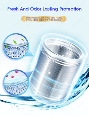 ODOROKU Washing Machine Cleaning Capsule 30g x 4 Washing Machine Cleaner Antibacterial Rate 99% Active Oxygen Decontamination, Reduce Musty Smell Clean Laundry - ODOROKU