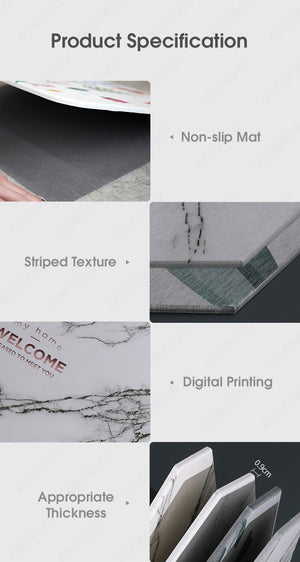 ODOROKU Anti Slip Diatomite Hard Mat Adsorbent & Quick Dry Diatomaceous Earth Bath Mat Hard Mat Toilet Mat Bathroom Mat Floor Mat Kitchen Mat - ODOROKU