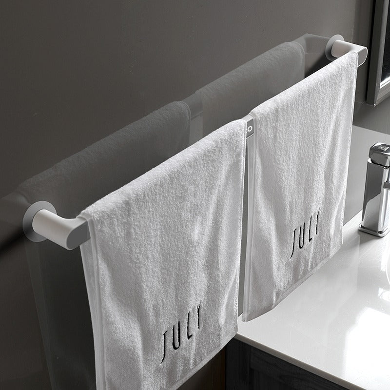 ODOROKU Self Adhesive Wall Mounted Towel Holder Towel Hanger Towel Bar Shelf Roll Holder for Kitchen Bathroom - ODOROKU