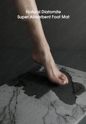 ODOROKU Anti Slip Diatomite Hard Mat Adsorbent & Quick Dry Diatomaceous Earth Bath Mat Hard Mat Toilet Mat Bathroom Mat Floor Mat Kitchen Mat - ODOROKU