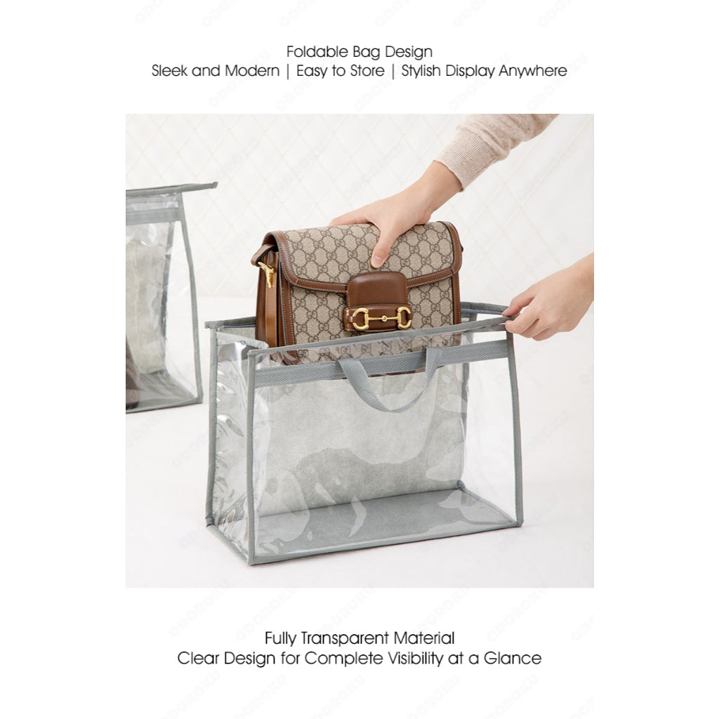 ODOROKU Dustproof Transparent Bag for Leather Bag Wallet Bag Storage Dustproof Bag Luxury Bag Branded Handbag Organizer