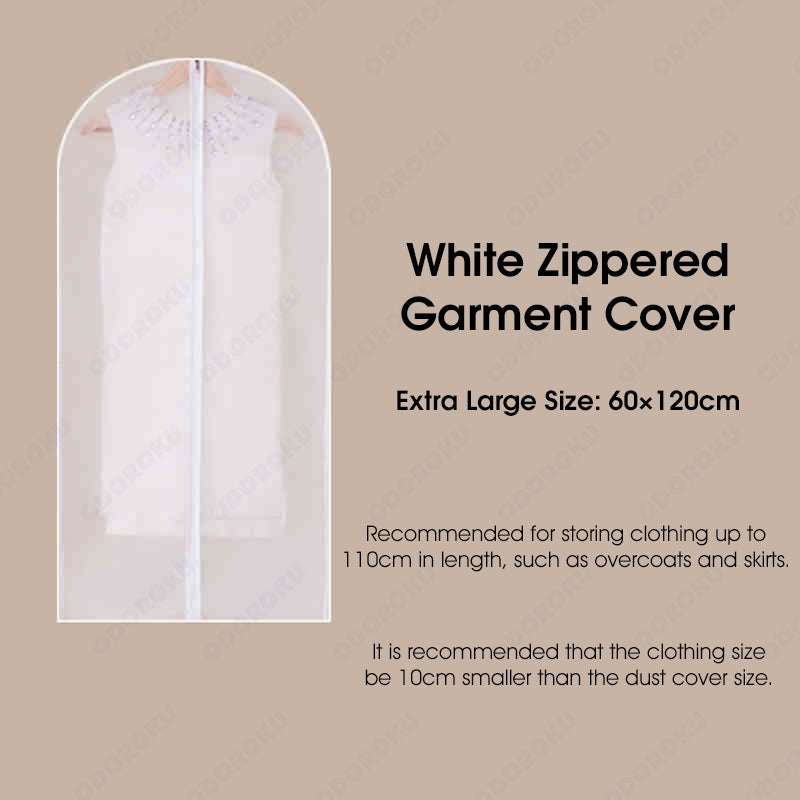 ODOROKU Hanging Transparent Clothes Dust Cover Garment Bag Clothes Organizer Garment Cover Bag Suit Overcoat Dustproof