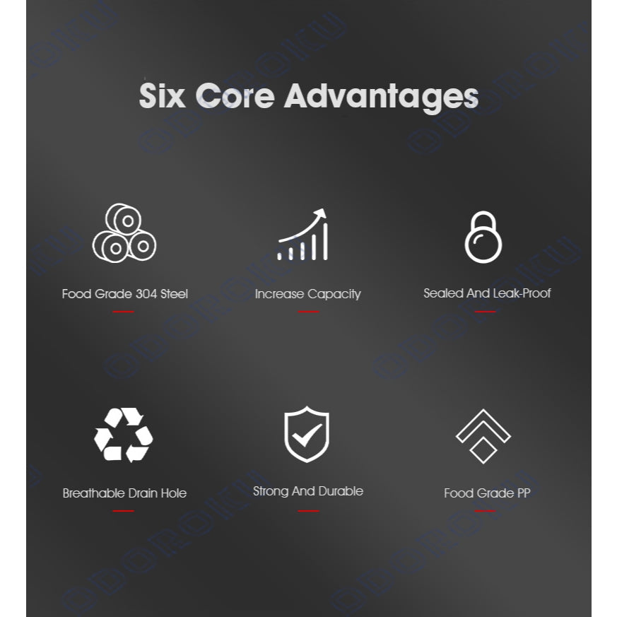 ODOROKU 304 Stainless Steel Ramen Noodles Maker Bowl with Lid and Drain Hole 1350ml Food Grade BPA Free Instant Ramen