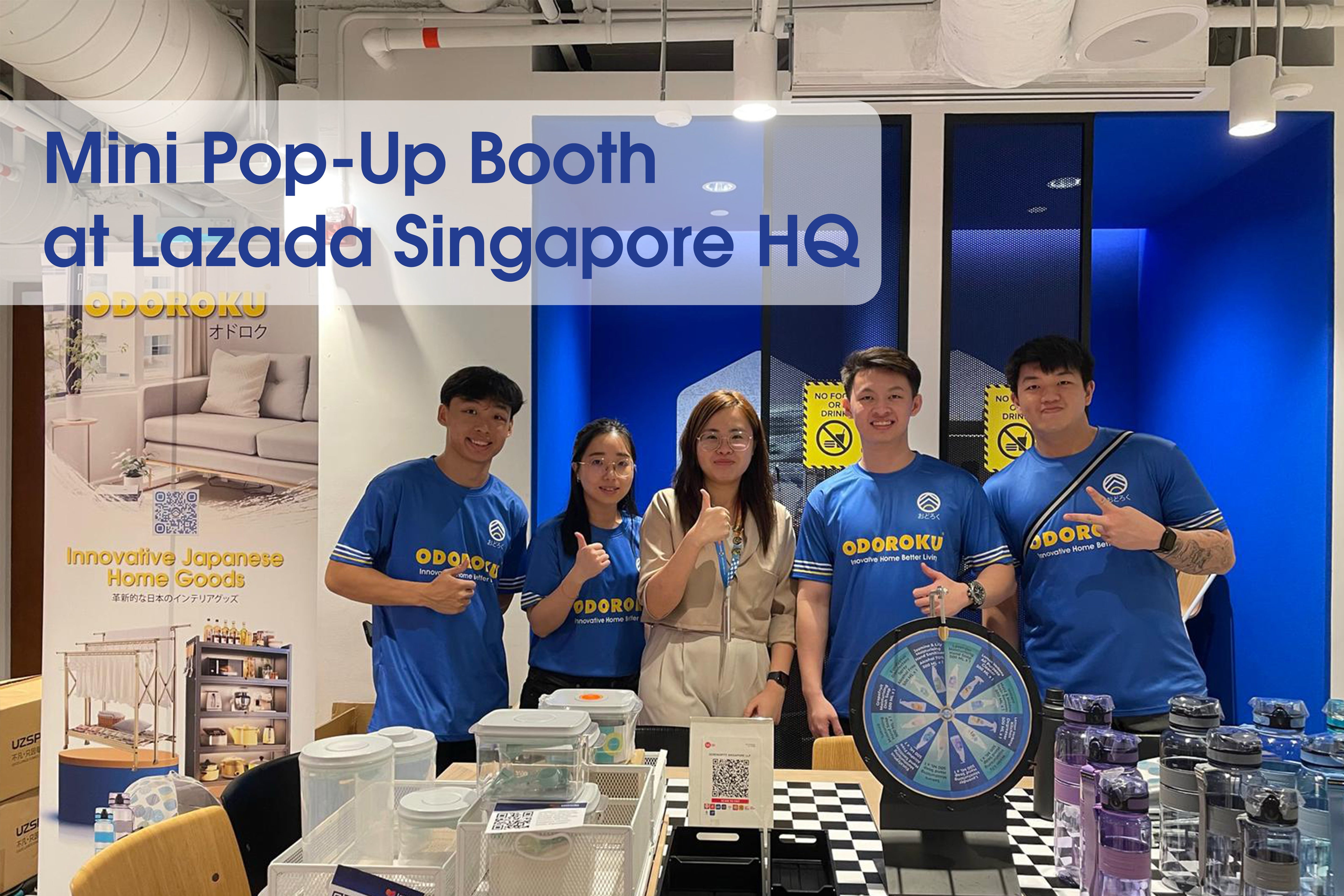 A Memorable Mini Pop-Up Booth at Lazada Singapore HQ - ODOROKU