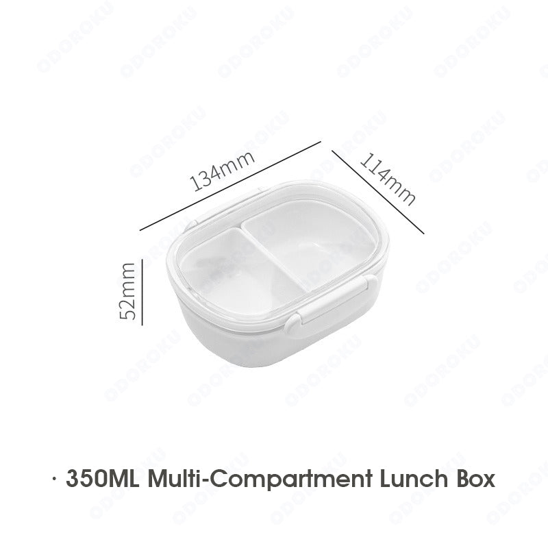 ODOROKU Lunch Box Containers With Removable Compartments Meal Prep Snack Containers BPA-Free, Dishwasher & Microwave Safe Snack Container For Kids and Adults - ODOROKU