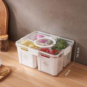 ODOROKU Multi Compartment Food Storage Containers with Lids Airtight Removable Individual Tray BPA-Free Plastic Food Containers for Pantry Organization and Storage - ODOROKU