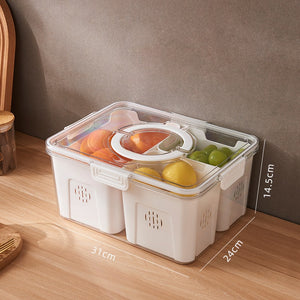 ODOROKU Multi Compartment Food Storage Containers with Lids Airtight Removable Individual Tray BPA-Free Plastic Food Containers for Pantry Organization and Storage - ODOROKU