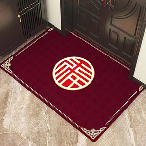 ODOROKU Premium Carbon Fiber Fabric Door Mat Carpet 60x90cm Floor Mat Door Rugs Door Carpet Thick Material Easy to Clean and Anti Slip For Indoor and Outdoor - ODOROKU