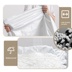 ODOROKU x Taili Rollable Mattress Vacuum Bag 240X100cm Oversized Vacuum Bags Foam Mattress Vacuum Storage Bags Waterproof Reusable Twin Mattress Vacuum Bag King Vacuum Seal Mattress Cover Bedsheet Blanket Double Zipper Seal Airtight Valve - ODOROKU