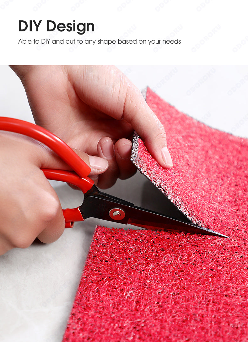 ODOROKU DIY Trendy Design Door Mat Carpet 60x90cm PVC Coil Floor Mat CNY Doormat Door Rugs Door Carpet Easy to Clean and Anti Slip For Indoor and Outdoor - ODOROKU