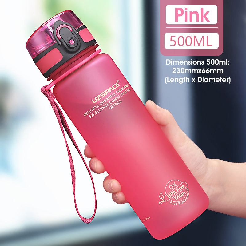 ODOROKU BPA Free Water Bottle 500ml 1000ml Ideal for Outdoor Sports Exercise Cycling Tritan Water Bottle - ODOROKU