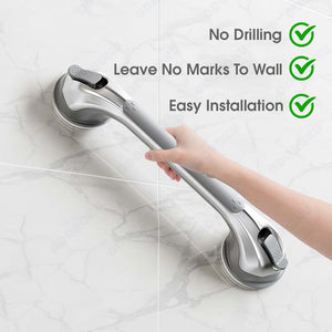 ODOROKU x Taili Non Drill Shower Safety Grab Bar for Children Elderly Heavy Duty Shower Handle Removable Shower Handrails for Seniors and Elderly Bathroom Safety Grip Waterproof Stainless Steel Removable Strong Load Bearing - ODOROKU