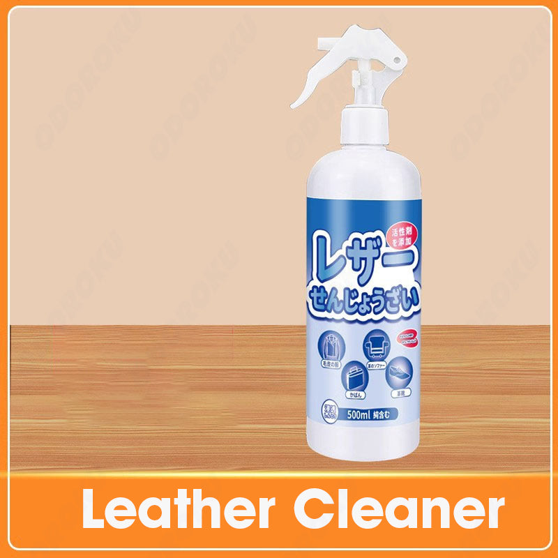 ODOROKU Luxury Leather Bag / Sofa Cleaner Stain Removal 500ml Leather Sofa Cleaner Leather Conditioner Leather Seats Mold and Mildew Remover Japan Original Import For Sofa Bag Shoe Car Cleans And Softens - ODOROKU