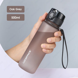 ODOROKU Neon Frosted BPA Free Water Bottle 500ml 1000ml 1 Litre USA Tritan Food Grade Material Easy One-Hand Opening Cover Leak-proof Safety Lock Nylong Strap Ideal for Outdoor Sports Exercise Cycling Tritan Water Bottle - ODOROKU