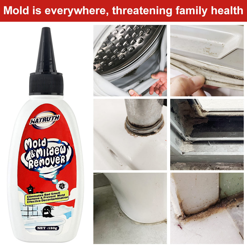 ODOROKU Wall Mold Remover Gel 120g with Free Gloves Mildew Removal Automatically Decompose and Remove Mold, Permeability and Mold Removal Continuous Protection Great for Tiles Grout Sealant Bath Sinks Showers - ODOROKU