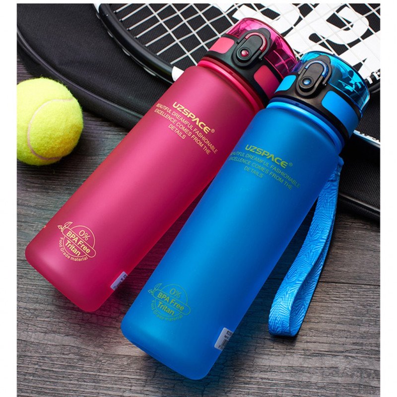 ODOROKU BPA Free Water Bottle 500ml 1000ml Ideal for Outdoor Sports Exercise Cycling Tritan Water Bottle - ODOROKU