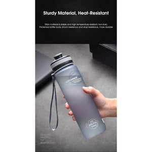 ODOROKU BPA Free Water Bottle 650ml 1000ml 1 Litre USA Tritan Food Grade Material Easy One-Hand Opening Cover - ODOROKU