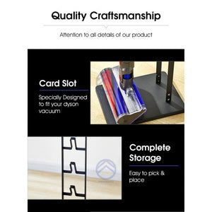 ODOROKU Vacuum Stand for Dyson V11 V10 V8 V7 V6 Vacuum Accessories Stable Metal Organizer Stand Holder, Dyson Handheld - ODOROKU