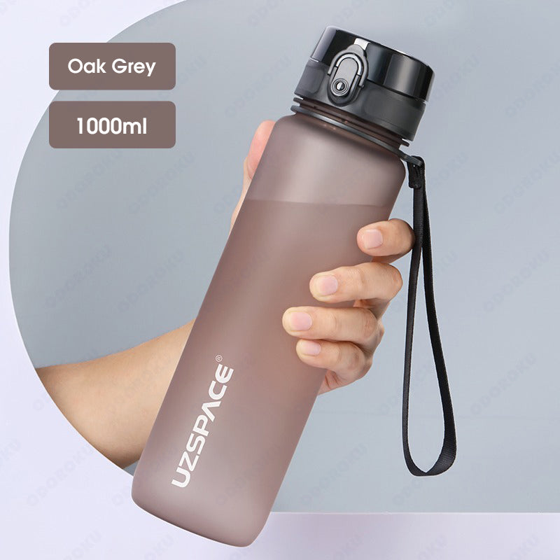 ODOROKU Neon Frosted BPA Free Water Bottle 500ml 1000ml 1 Litre USA Tritan Food Grade Material Easy One-Hand Opening Cover Leak-proof Safety Lock Nylong Strap Ideal for Outdoor Sports Exercise Cycling Tritan Water Bottle - ODOROKU