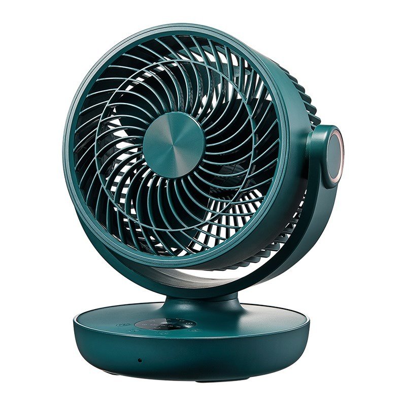 ODOROKU Whole Room Rechargeable Smart Air Circulation Fan Rechargeable Portable Table Fan 120° Automatic Oscillation Strong Airflow Fast Air Circulation 3 Speed USB Powered Remote Control Bedroom Home Office Silent Table Fan - ODOROKU