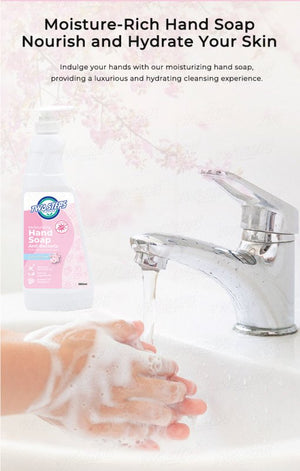 ODOROKU x Two Steps Cleaning Hand Soap 500ml / 5 Litre - Sakura Blossom Made with Essential Oils Moisturizing for Hands Biodegradable Formula - ODOROKU