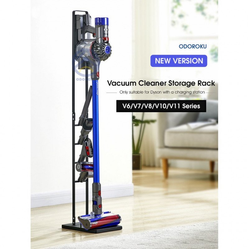 ODOROKU Vacuum Stand for Dyson V11 V10 V8 V7 V6 Vacuum Accessories Stable Metal Organizer Stand Holder, Dyson Handheld - ODOROKU