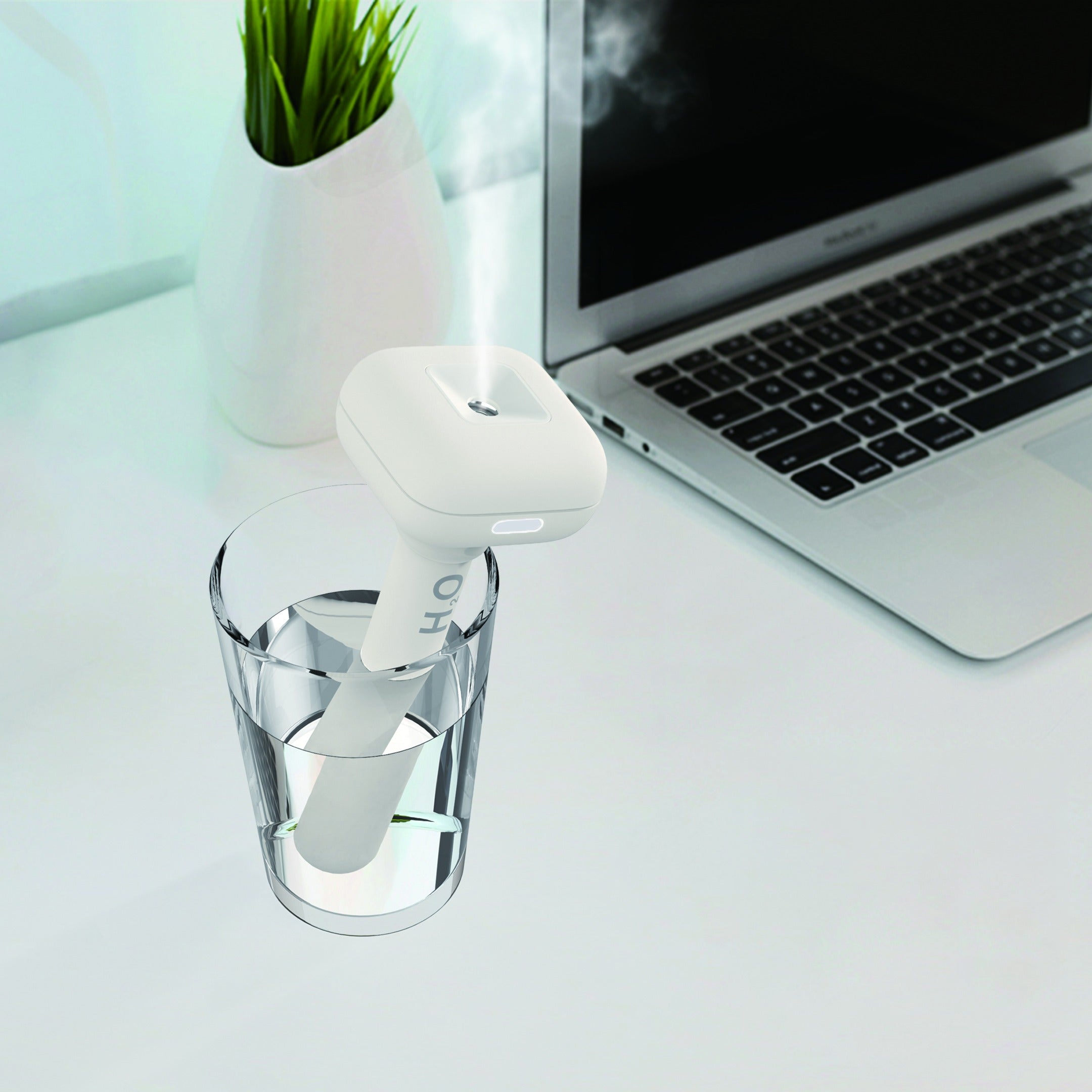 ODOROKU Mini Personal Humidifier Portable Ultrasonic Cool Mist Humidifier for Plant with Adjustable Length USB Charging - ODOROKU