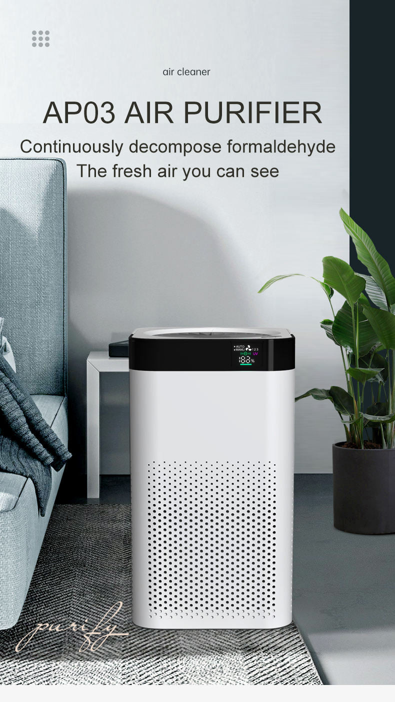 ODOROKU Air Purifier for Home Bedroom H13 True HEPA Filter for Large Room, Dust, Allergies, Pets, Smoke, Air Cleaners for Office, Quiet Auto Mode, Monitor Air Quality with PM2.5 Display - ODOROKU