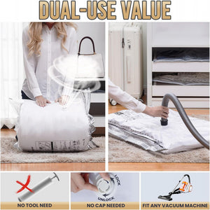 ODOROKU x Taili Rollable Mattress Vacuum Bag 240X100cm Oversized Vacuum Bags Foam Mattress Vacuum Storage Bags Waterproof Reusable Twin Mattress Vacuum Bag King Vacuum Seal Mattress Cover Bedsheet Blanket Double Zipper Seal Airtight Valve - ODOROKU